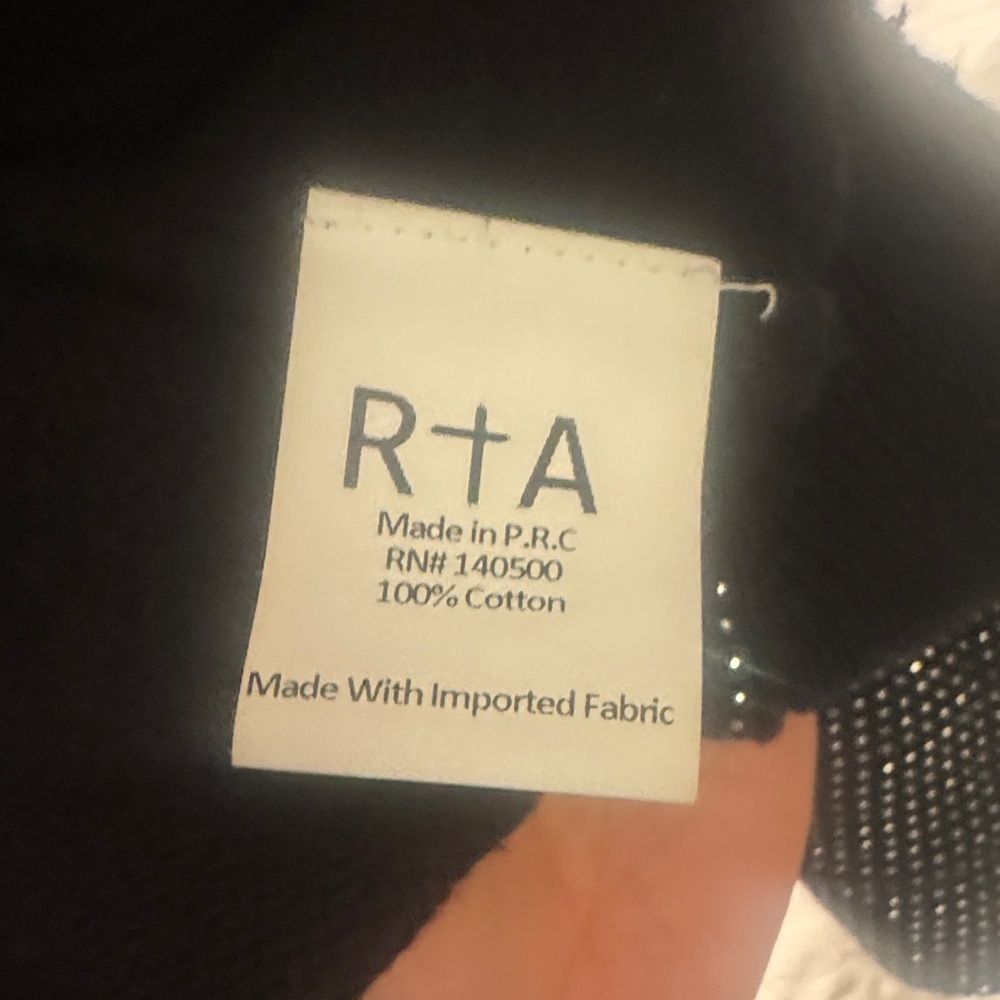 RtA Black and Silver Women's Sweater - Picture 2 of 6